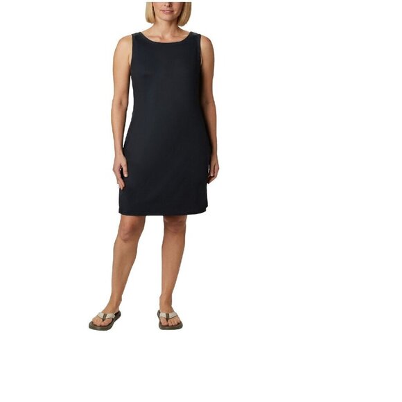 Columbia Women's Chill River Omni-Shade Sleeveless Tank Dress Black S - Picture 1 of 16